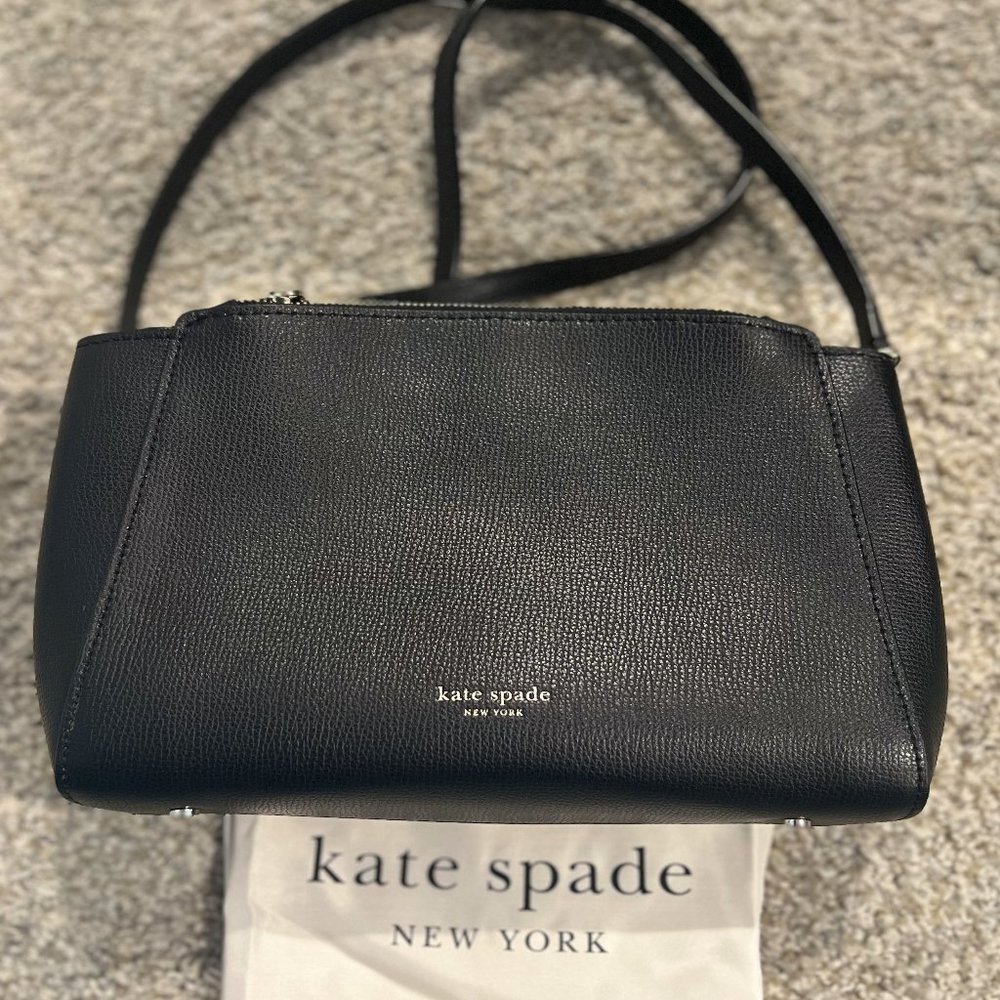 Kate Spade Black Pebbled Leather Crossbody